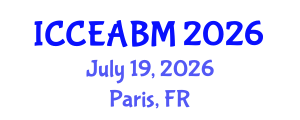 International Conference on Civil Engineering, Architecture and Building Material (ICCEABM) July 19, 2026 - Paris, France