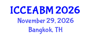 International Conference on Civil Engineering, Architecture and Building Material (ICCEABM) November 29, 2026 - Bangkok, Thailand International Conference on Civil Engineering, Architecture and Building Material (ICCEABM) November 29, 2026 - Bangkok, Thailand