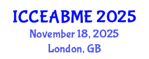International Conference on Civil Engineering, Architecture, Building Materials and Environment (ICCEABME) November 18, 2025 - London, United Kingdom