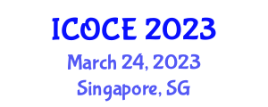 International Conference on Civil Engineering (ICOCE) March 24, 2023 - Singapore, Singapore