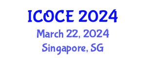 International Conference on Civil Engineering (ICOCE) March 22, 2024 - Singapore, Singapore