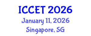 International Conference on Civil Engineering Technologies (ICCET) January 11, 2026 - Singapore, Singapore