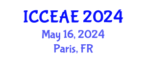 International Conference on Civil, Environmental and Architectural Engineering (ICCEAE) May 16, 2024 - Paris, France