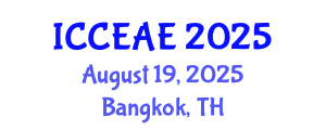 International Conference on Civil, Environmental and Architectural Engineering (ICCEAE) August 19, 2025 - Bangkok, Thailand