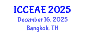 International Conference on Civil, Environmental and Architectural Engineering (ICCEAE) December 16, 2025 - Bangkok, Thailand