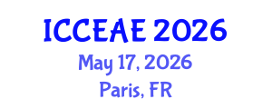 International Conference on Civil, Environmental and Architectural Engineering (ICCEAE) May 17, 2026 - Paris, France