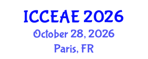 International Conference on Civil, Environmental and Architectural Engineering (ICCEAE) October 28, 2026 - Paris, France