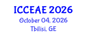 International Conference on Civil, Environmental and Architectural Engineering (ICCEAE) October 04, 2026 - Tbilisi, Georgia