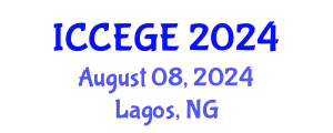 International Conference on Civil, Environmental and Geological Engineering (ICCEGE) August 08, 2024 - Lagos, Nigeria