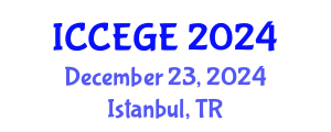 International Conference on Civil, Environmental and Geological Engineering (ICCEGE) December 23, 2024 - Istanbul, Turkey