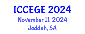 International Conference on Civil, Environmental and Geological Engineering (ICCEGE) November 11, 2024 - Jeddah, Saudi Arabia