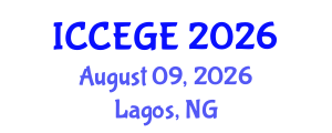 International Conference on Civil, Environmental and Geological Engineering (ICCEGE) August 09, 2026 - Lagos, Nigeria