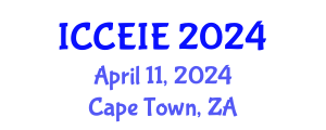 International Conference on Civil, Environmental and Infrastructure Engineering (ICCEIE) April 11, 2024 - Cape Town, South Africa