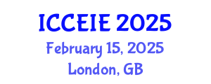 International Conference on Civil, Environmental and Infrastructure Engineering (ICCEIE) February 15, 2025 - London, United Kingdom