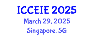 International Conference on Civil, Environmental and Infrastructure Engineering (ICCEIE) March 29, 2025 - Singapore, Singapore