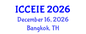 International Conference on Civil, Environmental and Infrastructure Engineering (ICCEIE) December 16, 2026 - Bangkok, Thailand