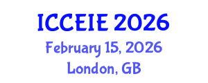 International Conference on Civil, Environmental and Infrastructure Engineering (ICCEIE) February 15, 2026 - London, United Kingdom