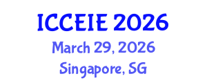 International Conference on Civil, Environmental and Infrastructure Engineering (ICCEIE) March 29, 2026 - Singapore, Singapore