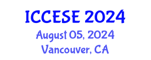 International Conference on Civil, Environmental and Structural Engineering (ICCESE) August 05, 2024 - Vancouver, Canada
