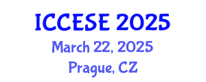 International Conference on Civil, Environmental and Structural Engineering (ICCESE) March 22, 2025 - Prague, Czechia