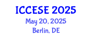 International Conference on Civil, Environmental and Structural Engineering (ICCESE) May 20, 2025 - Berlin, Germany