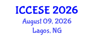 International Conference on Civil, Environmental and Structural Engineering (ICCESE) August 09, 2026 - Lagos, Nigeria