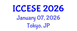 International Conference on Civil, Environmental and Structural Engineering (ICCESE) January 07, 2026 - Tokyo, Japan