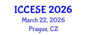 International Conference on Civil, Environmental and Structural Engineering (ICCESE) March 22, 2026 - Prague, Czechia