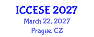International Conference on Civil, Environmental and Structural Engineering (ICCESE) March 22, 2027 - Prague, Czechia International Conference on Civil, Environmental and Structural Engineering (ICCESE) March 22, 2027 - Prague, Czechia