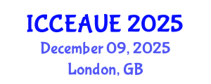 International Conference on Civil, Environmental, Architectural and Urban Engineering (ICCEAUE) December 09, 2025 - London, United Kingdom