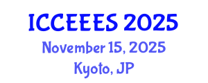 International Conference on Civil, Environmental Engineering and Earth Sciences (ICCEEES) November 15, 2025 - Kyoto, Japan