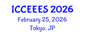International Conference on Civil, Environmental Engineering and Earth Sciences (ICCEEES) February 25, 2026 - Tokyo, Japan