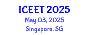 International Conference on Civil, Environmental Engineering and Technology (ICEET) May 03, 2025 - Singapore, Singapore