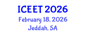 International Conference on Civil, Environmental Engineering and Technology (ICEET) February 18, 2026 - Jeddah, Saudi Arabia