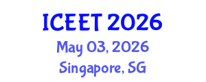 International Conference on Civil, Environmental Engineering and Technology (ICEET) May 03, 2026 - Singapore, Singapore