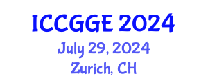 International Conference on Civil, Geomechanical and Geotechnical Engineering (ICCGGE) July 29, 2024 - Zurich, Switzerland