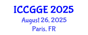 International Conference on Civil, Geomechanical and Geotechnical Engineering (ICCGGE) August 26, 2025 - Paris, France
