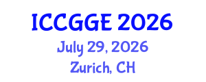 International Conference on Civil, Geomechanical and Geotechnical Engineering (ICCGGE) July 29, 2026 - Zurich, Switzerland