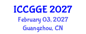 International Conference on Civil, Geomechanical and Geotechnical Engineering (ICCGGE) February 03, 2027 - Guangzhou, China International Conference on Civil, Geomechanical and Geotechnical Engineering (ICCGGE) February 03, 2027 - Guangzhou, China