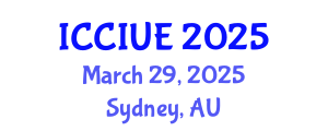 International Conference on Civil, Infrastructure and Urban Engineering (ICCIUE) March 29, 2025 - Sydney, Australia