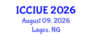 International Conference on Civil, Infrastructure and Urban Engineering (ICCIUE) August 09, 2026 - Lagos, Nigeria