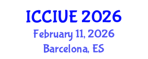 International Conference on Civil, Infrastructure and Urban Engineering (ICCIUE) February 11, 2026 - Barcelona, Spain