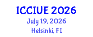 International Conference on Civil, Infrastructure and Urban Engineering (ICCIUE) July 19, 2026 - Helsinki, Finland