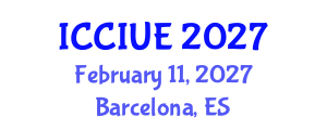 International Conference on Civil, Infrastructure and Urban Engineering (ICCIUE) February 11, 2027 - Barcelona, Spain International Conference on Civil, Infrastructure and Urban Engineering (ICCIUE) February 11, 2027 - Barcelona, Spain