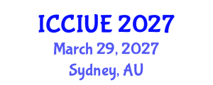 International Conference on Civil, Infrastructure and Urban Engineering (ICCIUE) March 29, 2027 - Sydney, Australia International Conference on Civil, Infrastructure and Urban Engineering (ICCIUE) March 29, 2027 - Sydney, Australia