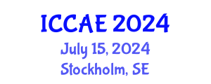 International Conference on Civil Society and Architectural Engineering (ICCAE) July 15, 2024 - Stockholm, Sweden