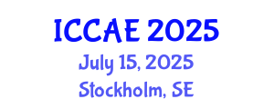 International Conference on Civil Society and Architectural Engineering (ICCAE) July 15, 2025 - Stockholm, Sweden