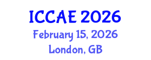 International Conference on Civil Society and Architectural Engineering (ICCAE) February 15, 2026 - London, United Kingdom