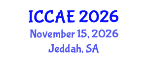 International Conference on Civil Society and Architectural Engineering (ICCAE) November 15, 2026 - Jeddah, Saudi Arabia