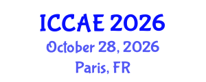 International Conference on Civil Society and Architectural Engineering (ICCAE) October 28, 2026 - Paris, France